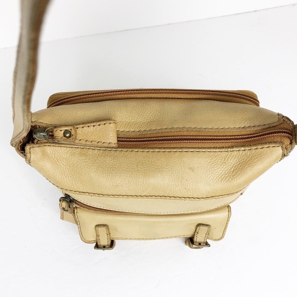 Fossil tan pebbled leather shoulder purse - Picture 6 of 11